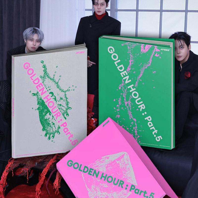 에이티즈 앨범 GOLDEN HOUR 골든아워 파트5 포토북3종 ATEEZ 배드 BAD