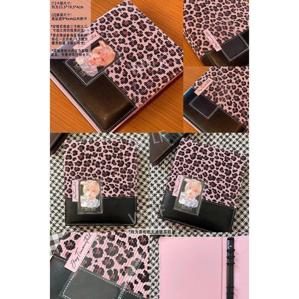 A5コレクトブック レース 写真 ポカ バインダー アルバム 保管 オタク チェック A5 pink black