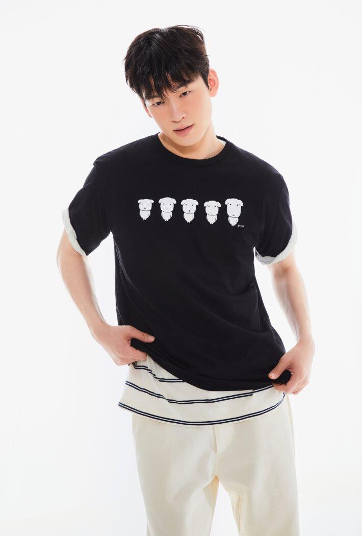 [SPAO][GANADI] Tシャツ (BLACK) SPRLG25U09