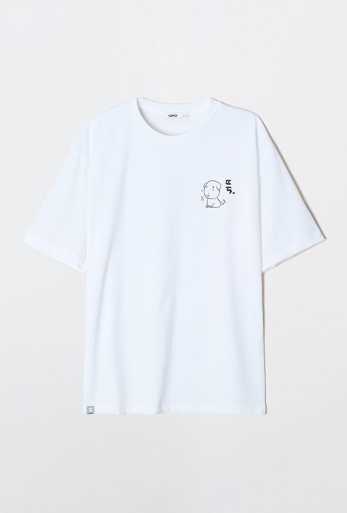 [SPAO][GANADI] Tシャツ (RE)(GRAPHIC WHITE) SPRLG37U38