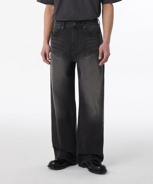 Musinsa Standard musinsastandard Musinsa Cool Tandar Big Brush Extra Wide Denim Pants ブラック