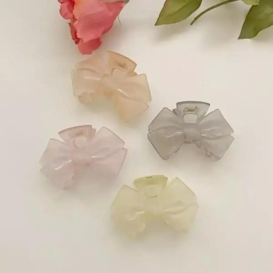 [Daitam] 女性用 Lovely デイリースタイル 不透明 リボン ヘア クリップピン