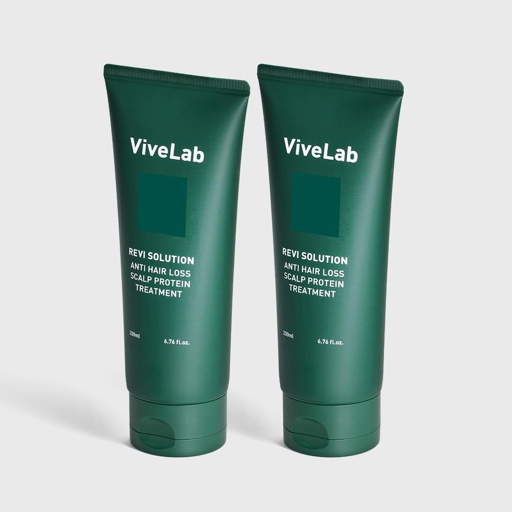 VIVILAB Revive Solution トリートメント 高栄養 タンパク質 トリートメント フローラル ウッディ ムスク, 200ml, 2個