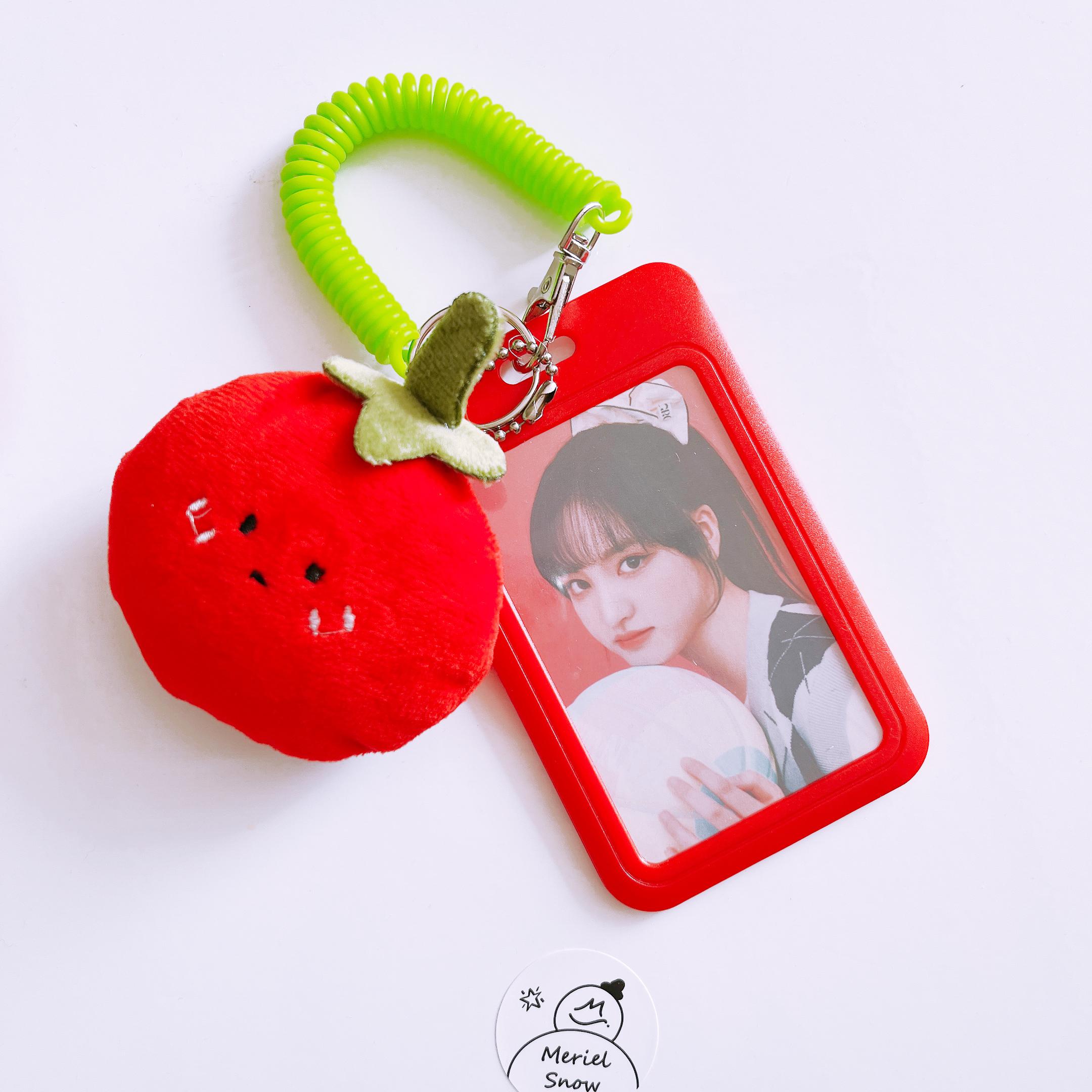 RED TOMATO バッグキーリング ポカホルダー フォトカード保管ホルダー キーリング