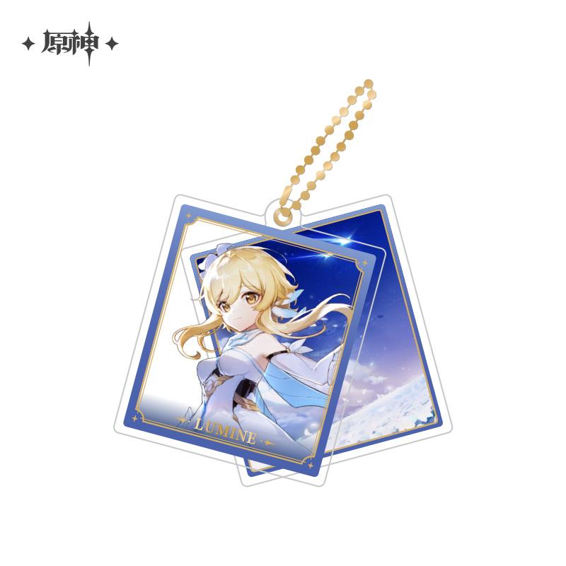 [在庫あり] 原神 空の旅人 ルミネ ダブルピース アクリルキーホルダー キーリング miHoYo キャラクター ゲームグッズ