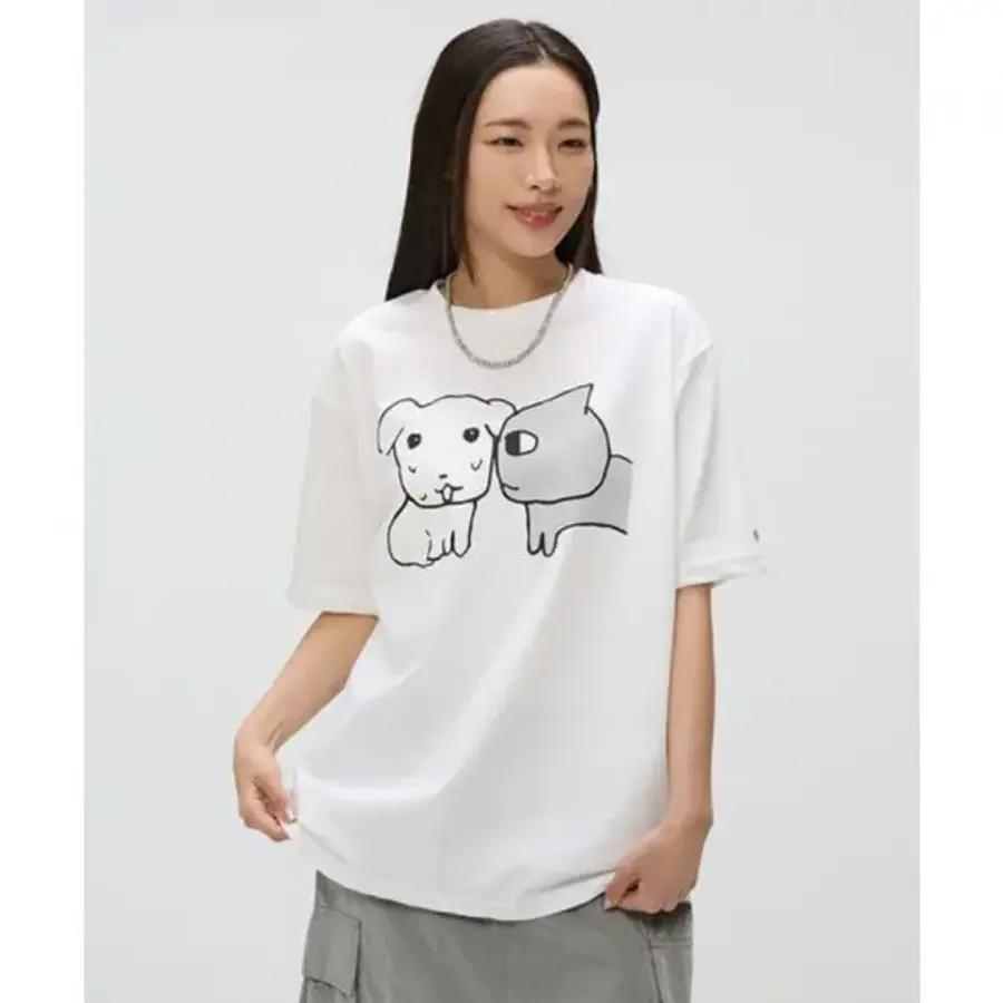 SPAO 가나디 Tシャツ S/S OFF WHITE SPRLG25U09