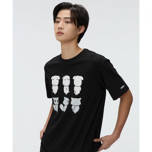 SPAO 가나디 Tシャツ S/S GRAPHIC 블랙 SPRLG25U09