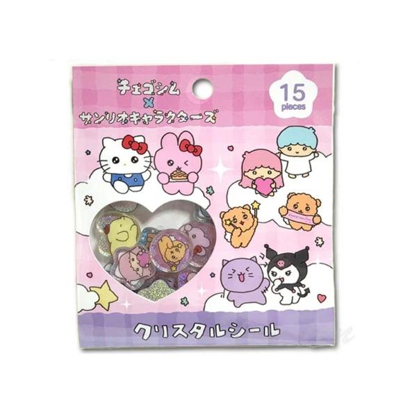 Sanrio Characters × Choyushim コラボ クリスタル 立体彫刻ステッカー