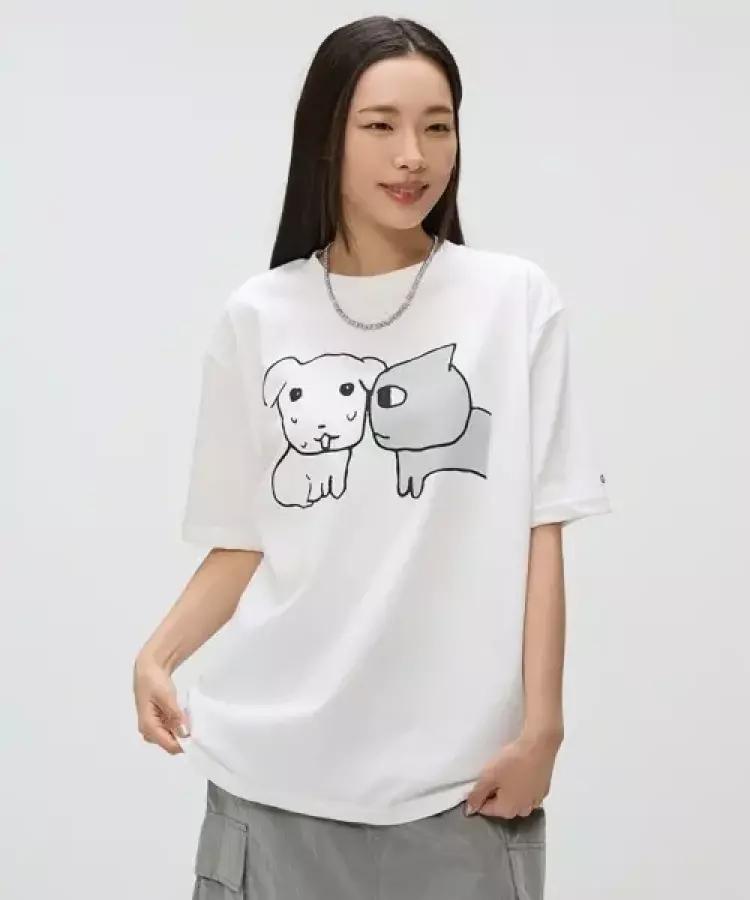 SPAO SPRLG25U09 男女兼用 Tシャツ [カナディ] 半袖 ( )_25U09 5929168