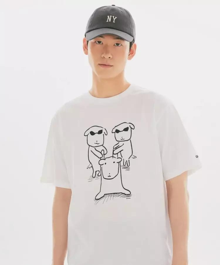 SPAO SPRLG25U09 男女兼用 Tシャツ [カナディ] 半袖 (MULTI)_25U09 6096774