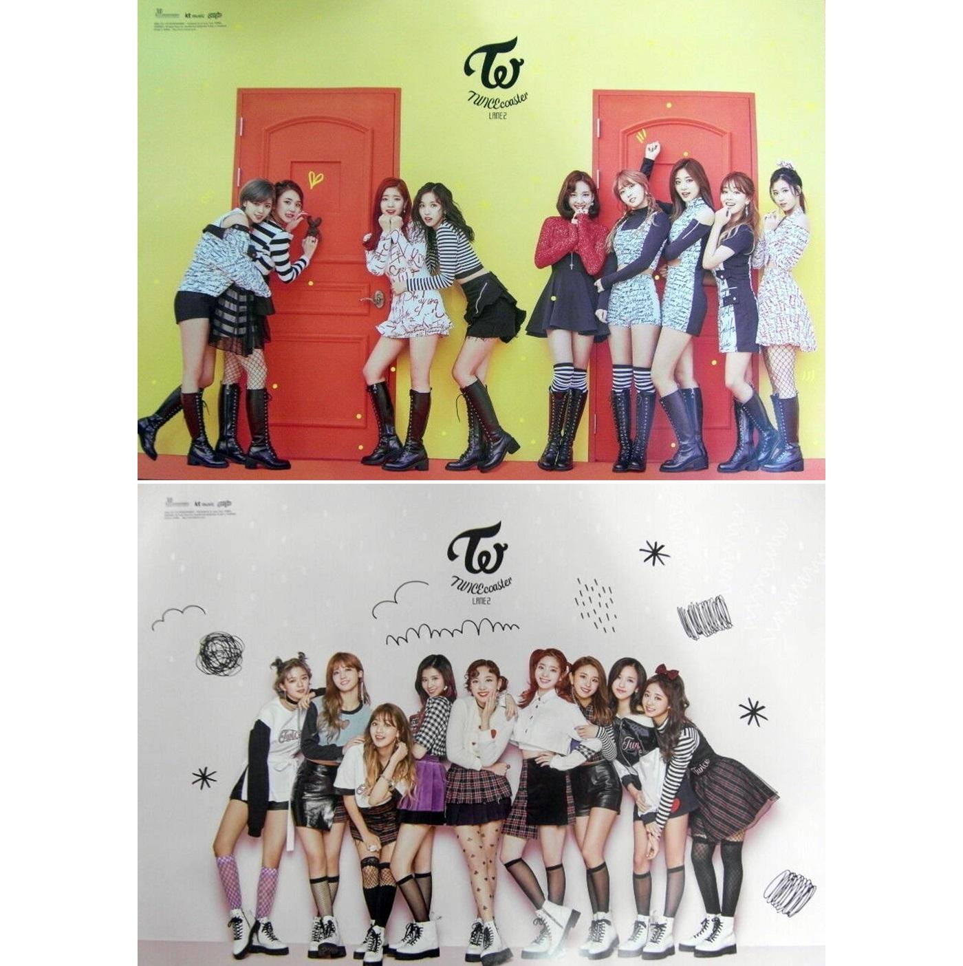 【ブロマイド2種+筒】TWICE - TWICEcoaster LANE 2 ポスター