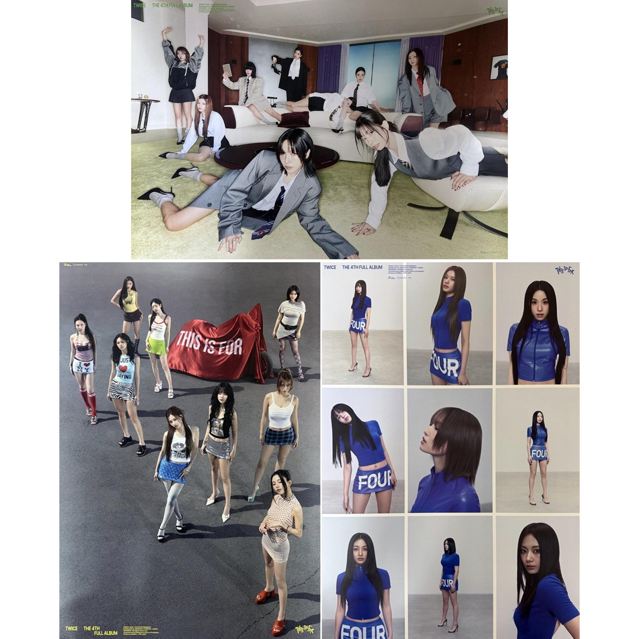 【ブロマイド3種+筒】TWICE - This Is For 3種 ポスター