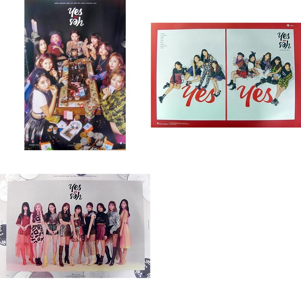 【ブロマイド3種+筒】TWICE - Yes or Yes ポスター