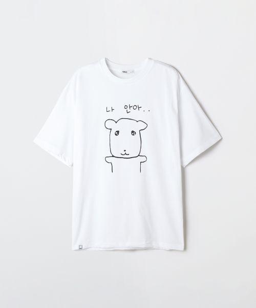 spao 가나디 반팔 티셔츠(WHITE)SPRLG25U09