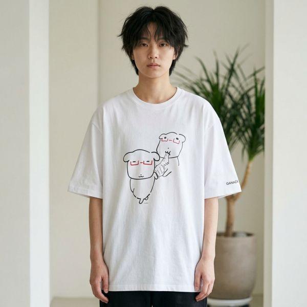 SPAO 일상복 운동복 Tシャツ 가나디 공용 다크레드 여름 캐릭터 티셔츠 1863314 [21] DARK RED L[100]