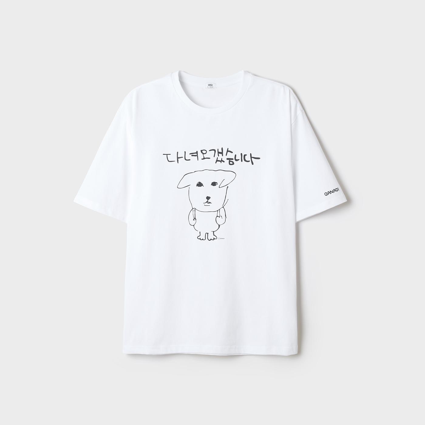 [스파오][가나디] 반팔 티셔츠 (SPRLG25U09 RE)(PRINT) SPRLG37U38