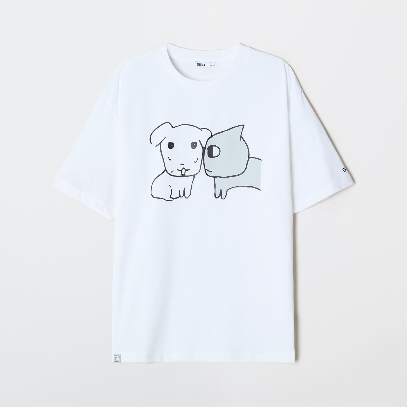 [SPAO][GANADI] 半袖Tシャツ SPRLG25U09