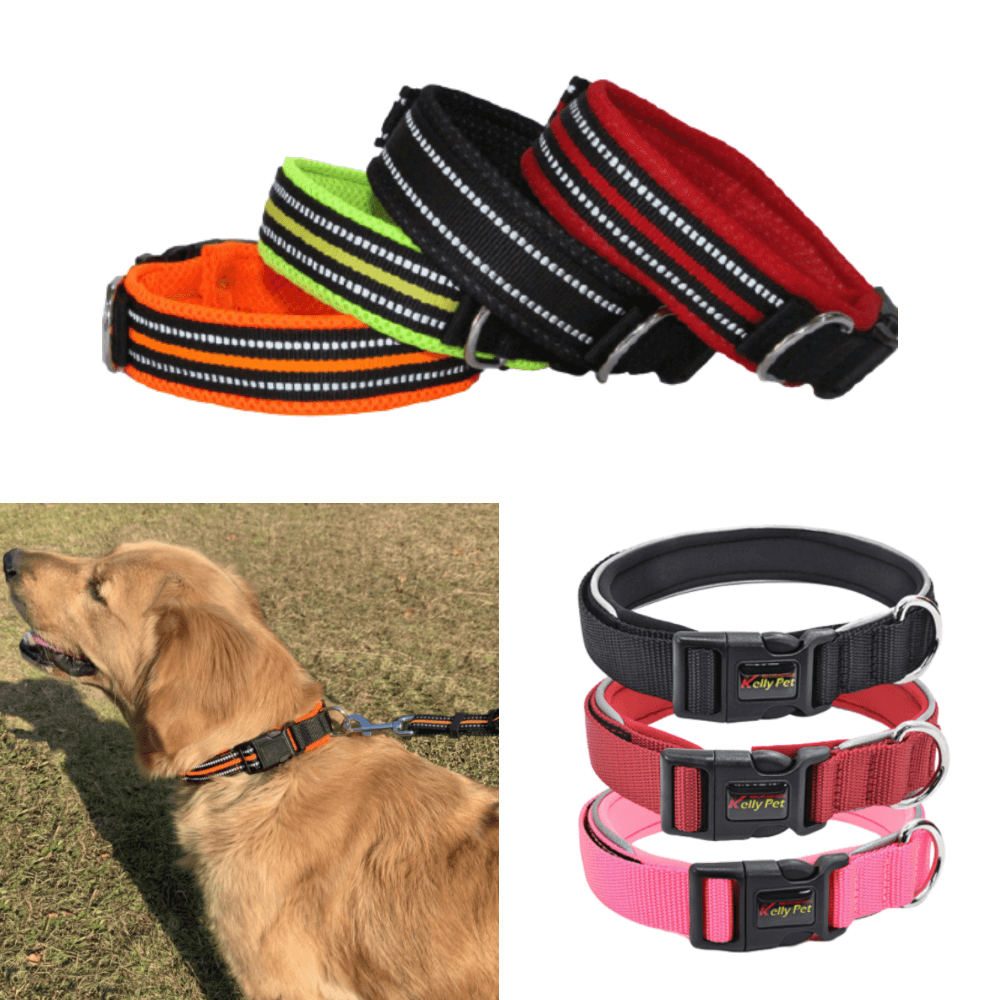 大型犬 中型犬 首輪 柴犬 犬用 レトリバー 犬 メッシュ ブラック S