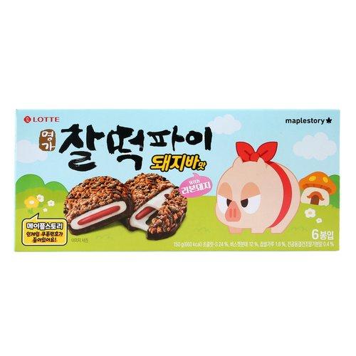 롯데 찰떡파이 돼지바 메이플스토리 기획 150g