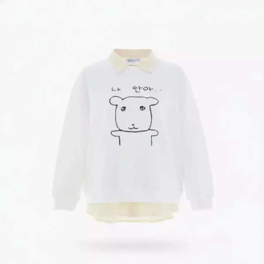 SPAO ガナディ 半袖 Tシャツ WHITE_SPRLG25U09 SPRLG25U09