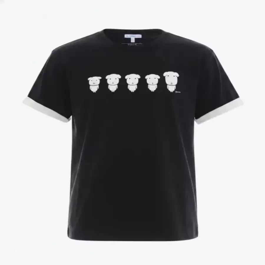 SPAO ガナディ 半袖 Tシャツ BLACK_SPRLG25U09 SPRLG25U09