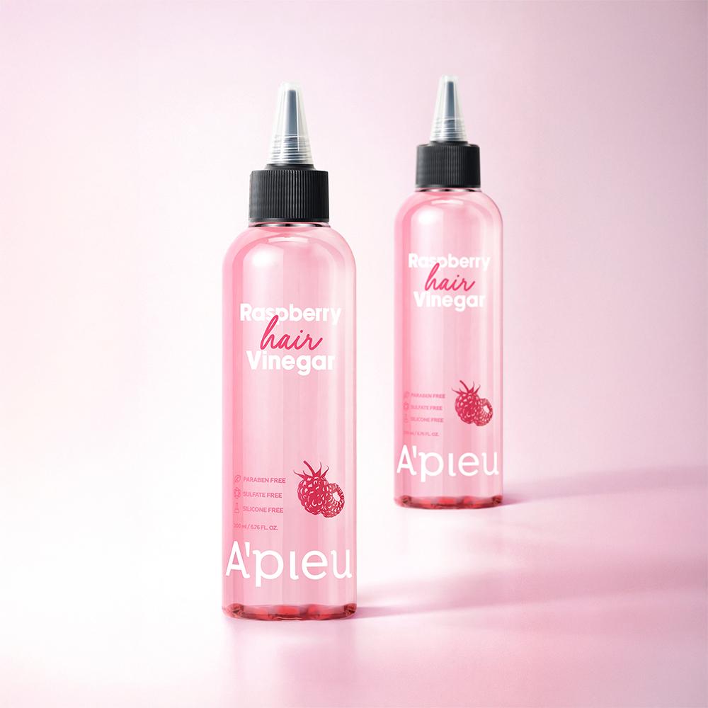 [A'pieu] ラズベリー ヘアビネガー 頭頂部 頭皮 バランスケア ラズベリーの香り, 200ml, 2個