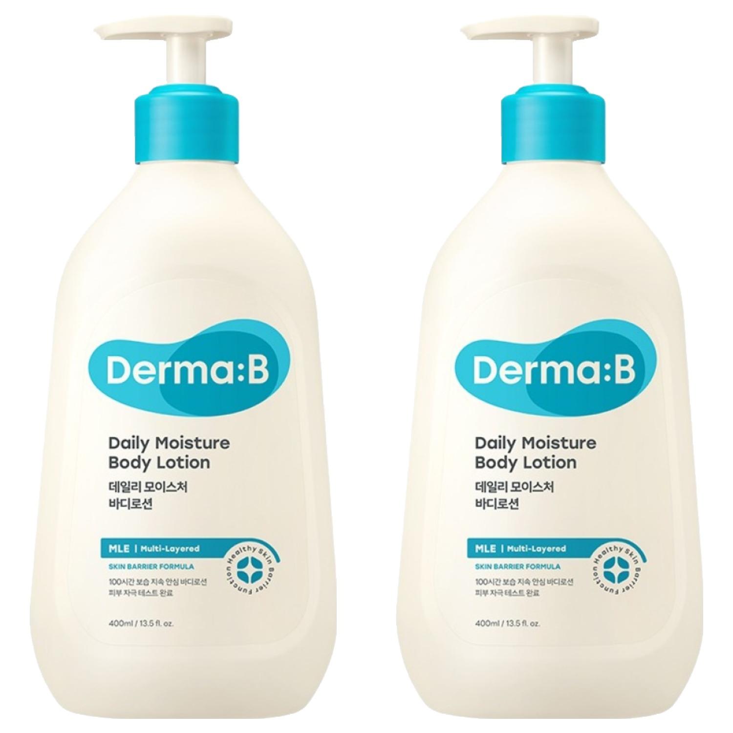 DERMA B デイリーモイスチャー ボディローション 400ml 2個