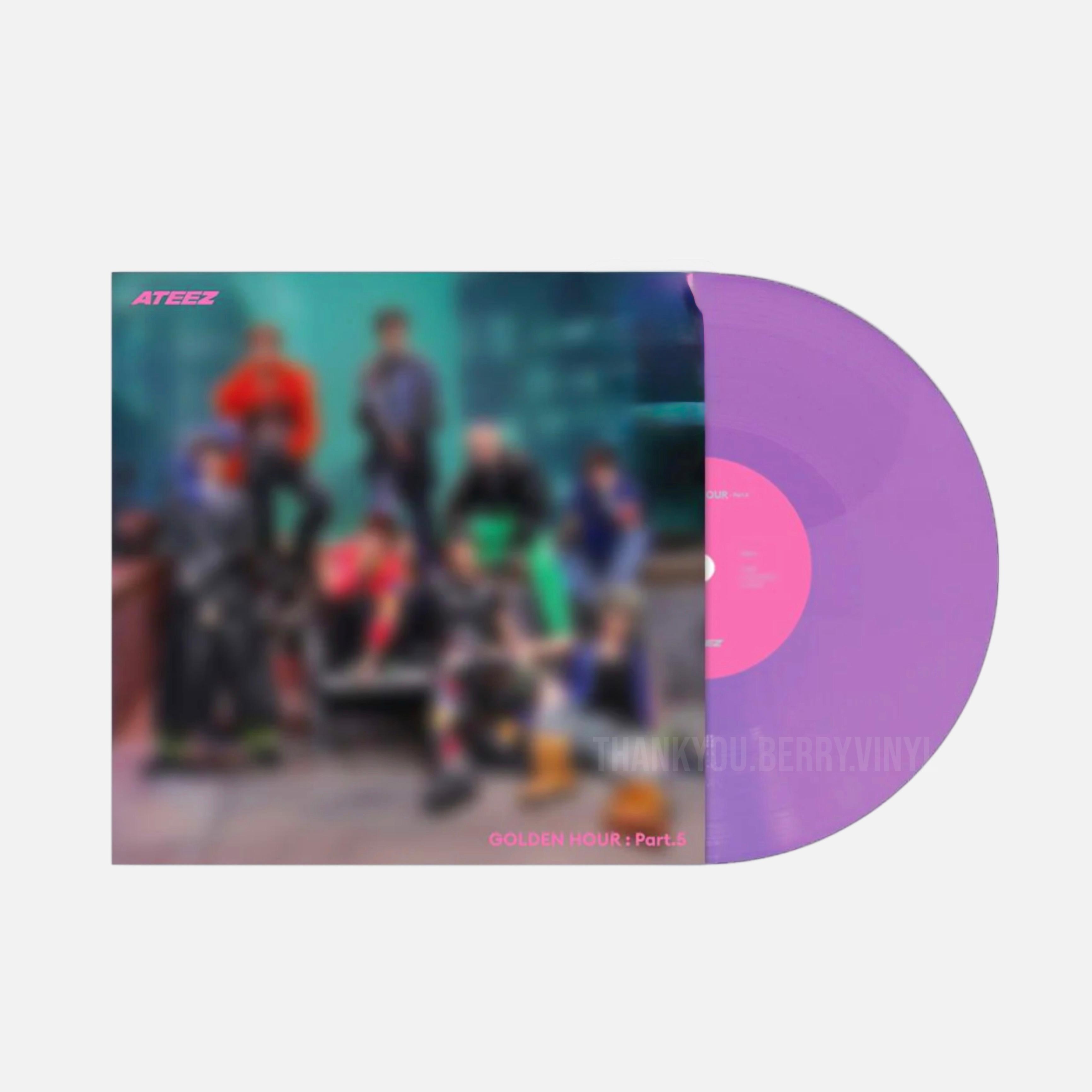 [国内配送] ATEEZ LP ミニ14集 Golden Hour パート5 (パープルカラー盤)