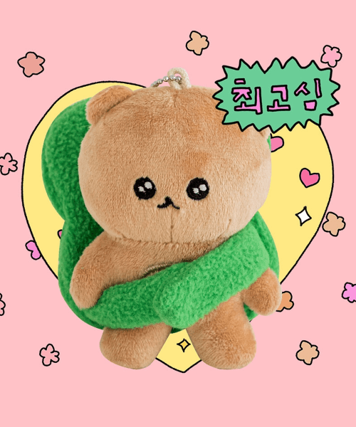 [바잇미] 바잇미X최고심 클로버 행운다람쥐 인형 키링 장난감 (노즈워크) 1000010997