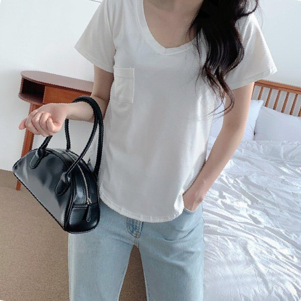 VラインTシャツ Vネック レディース トップス 通気性 ベーシック ノースリーブ