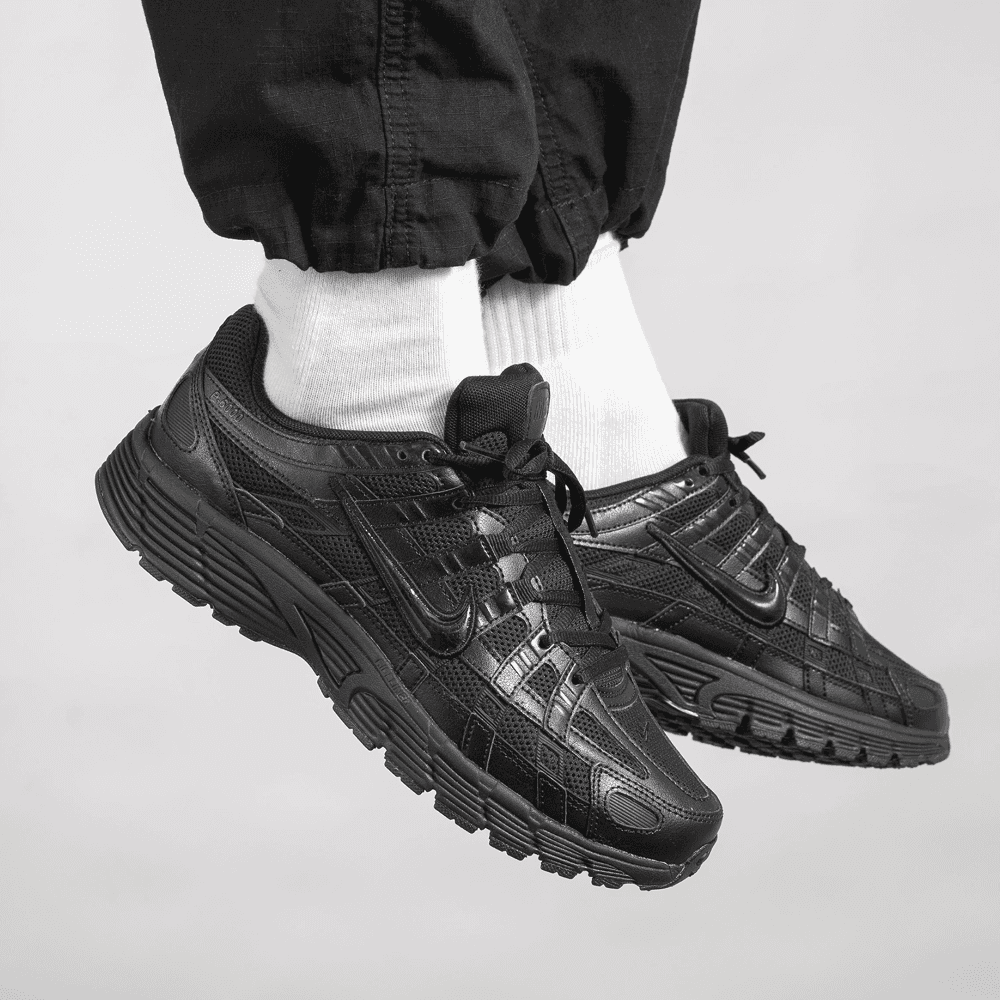 NIKE P-6000 P6000 厚底 ランニングシューズ レディース スニーカー 夏 ブラック