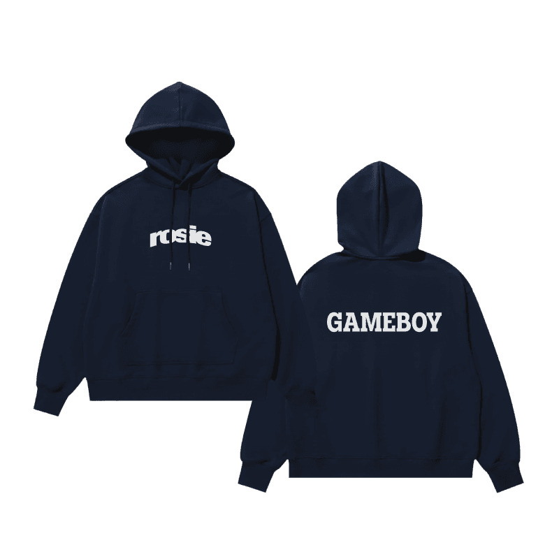 (特典ポカ含む) BLACKPINK ロゼ ROSÉ rosie gameboy Hoodie (NAVY)