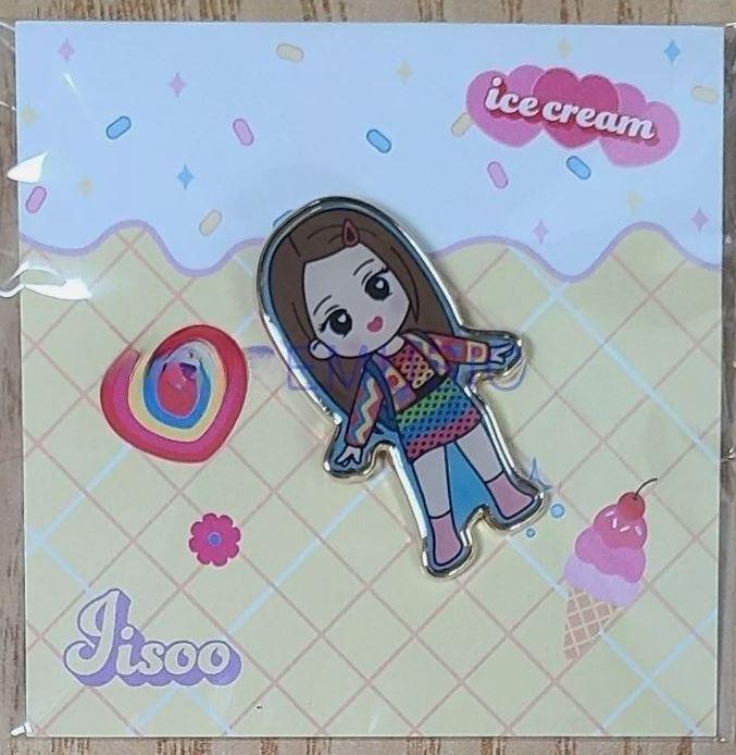 【BLACKPINK ジス バッジ】BLACKPINK 5TH ANNIVERSARY OFFICIAL GOODS ICE CREAM BADGE