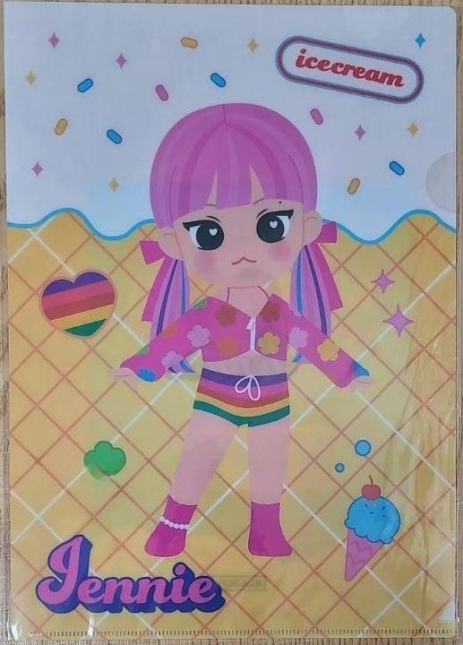【BLACKPINK ジェニー Lホルダー】BLACKPINK 5TH ANNIVERSARY OFFICIAL GOODS ICE CREAM L-HOLDER