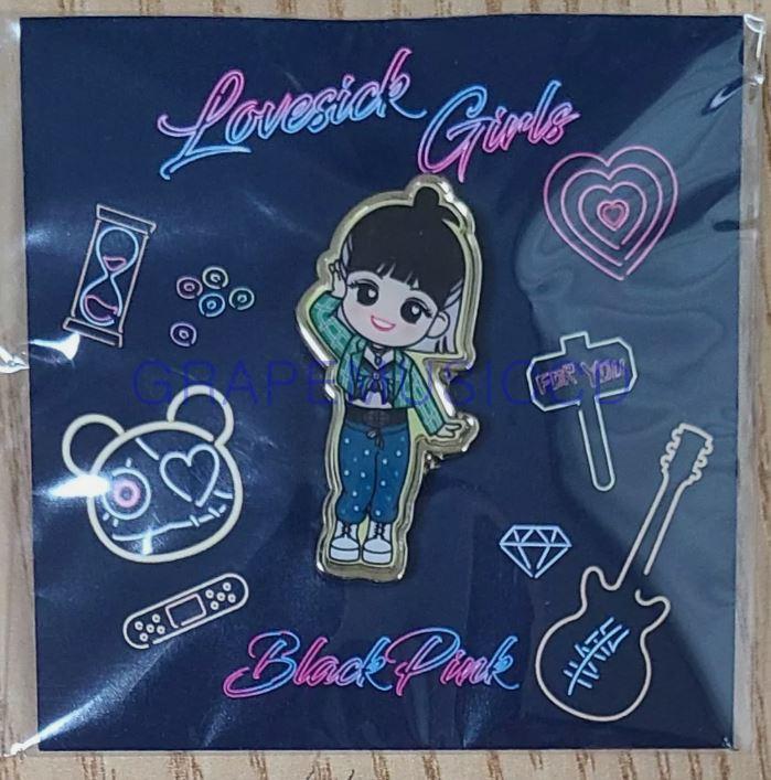 (BLACKPINK LISA バッジ) BLACKPINK 5TH ANNIVERSARY OFFICIAL GOODS LOVE SICK GIRLS BADGE