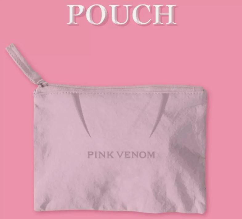 (BLACKPINK ポーチ + LISA フォトカード) BLACKPINK PINK VENOM OFFICIAL MD GOODS POUCH + WEVERSE PHOTOCARD