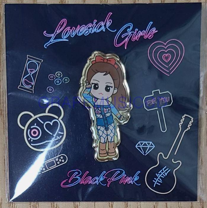 (BLACKPINK JENNIE バッジ) BLACKPINK 5TH ANNIVERSARY OFFICIAL GOODS LOVE SICK GIRLS BADGE