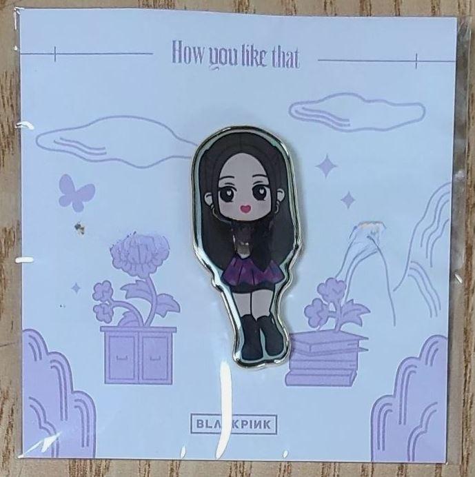 (BLACKPINK JISOO バッジ) BLACKPINK 5TH ANNIVERSARY OFFICIAL GOODS HOW YOU LIKE THAT BADGE