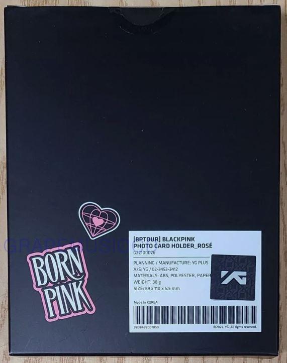 (BLACKPINK ROSÉ フォトカードホルダー) BLACKPINK BORN PINK WORLD TOUR SEOUL OFFICIAL MD GOODS PHOTO CARD HOLDER