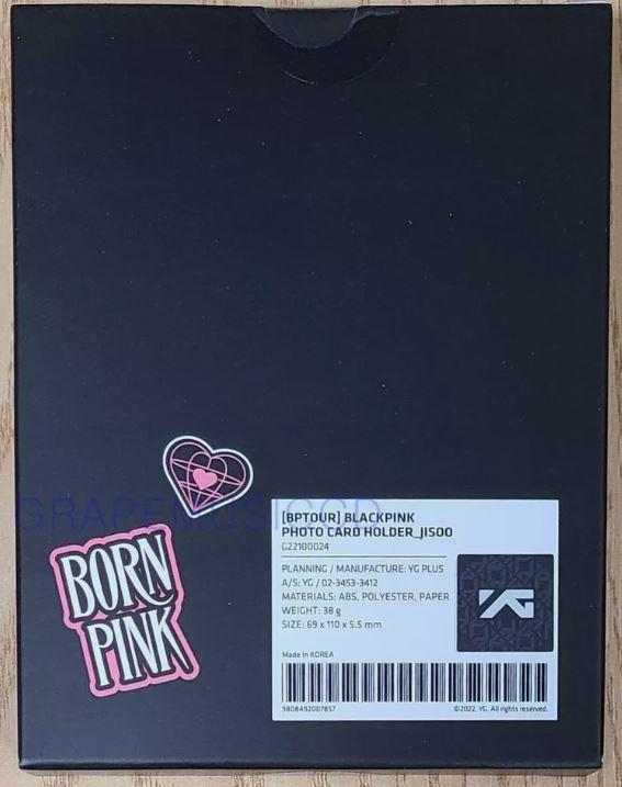 (BLACKPINK JISOO フォトカードホルダー) BLACKPINK BORN PINK WORLD TOUR SEOUL OFFICIAL MD GOODS PHOTO CARD HOLDER