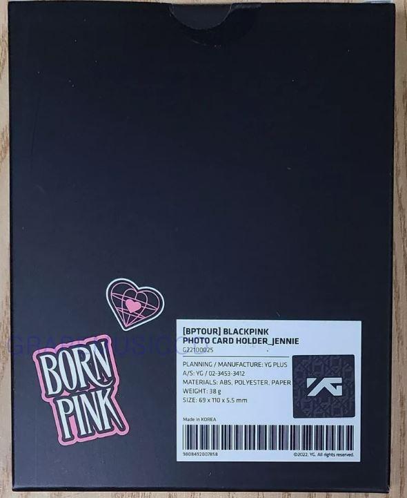 (BLACKPINK JENNIE フォトカードホルダー) BLACKPINK BORN PINK WORLD TOUR SEOUL OFFICIAL MD GOODS PHOTO CARD HOLDER