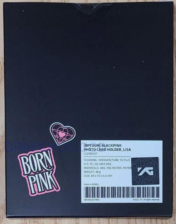 (BLACKPINK LISA フォトカードホルダー) BLACKPINK BORN PINK WORLD TOUR SEOUL OFFICIAL MD GOODS PHOTO CARD HOLDER