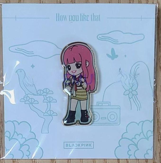 (BLACKPINK LISA バッジ) BLACKPINK 5TH ANNIVERSARY OFFICIAL GOODS HOW YOU LIKE THAT BADGE