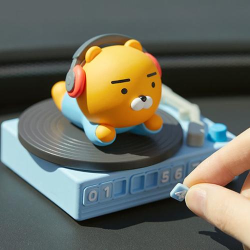 カカオフレンズ 車載用パーキングナンバープレート DJ ライアン フィギュア 1個 ブルー