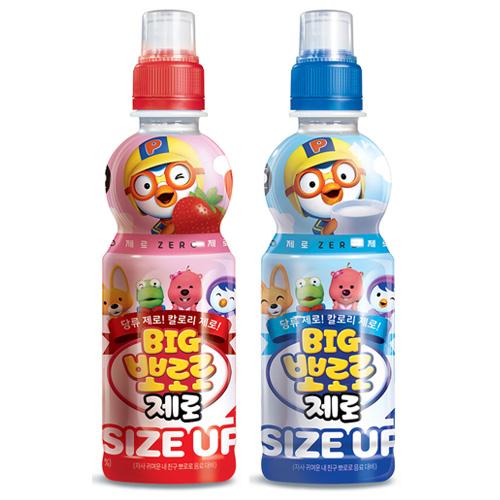 뽀로로 飲料 ZERO ミルク味12本+いちご味12本, 360ml, 24本
