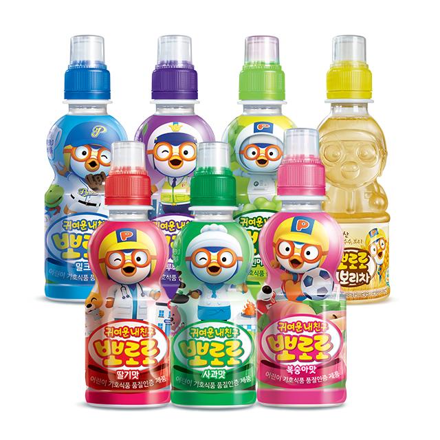 뽀로로 飲料 いちご 235ml 他 8種 児童飲料