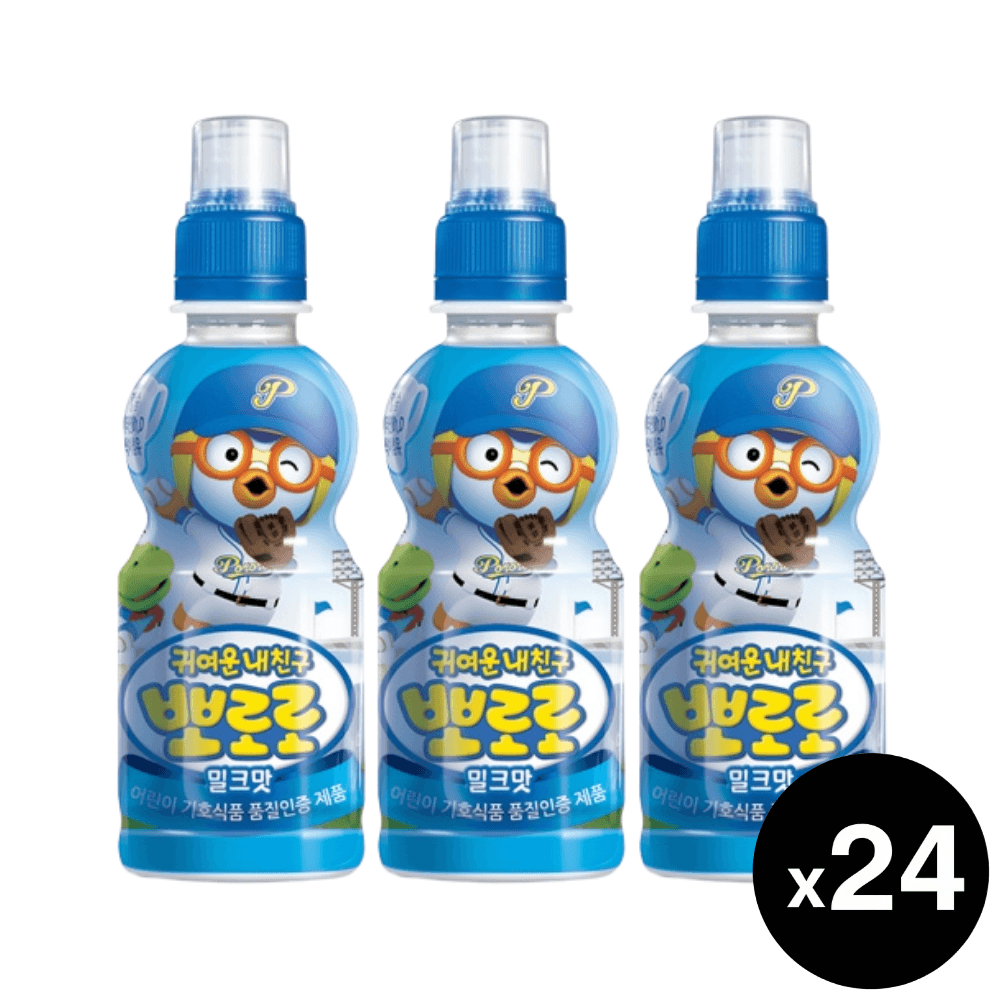 팔도 뽀로로 飲料 ミルク, 235ml, 24本