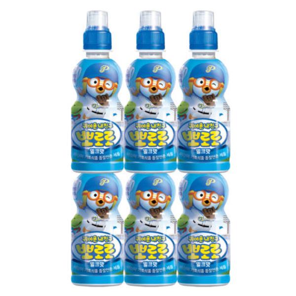 뽀로로 子供飲料 ジュース ミルク味 235ml x 1個入り その他8種から選べる
