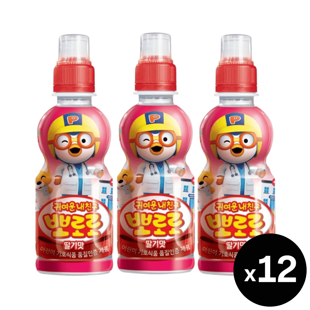 팔도 뽀로로 飲料 いちご、235ml、12個