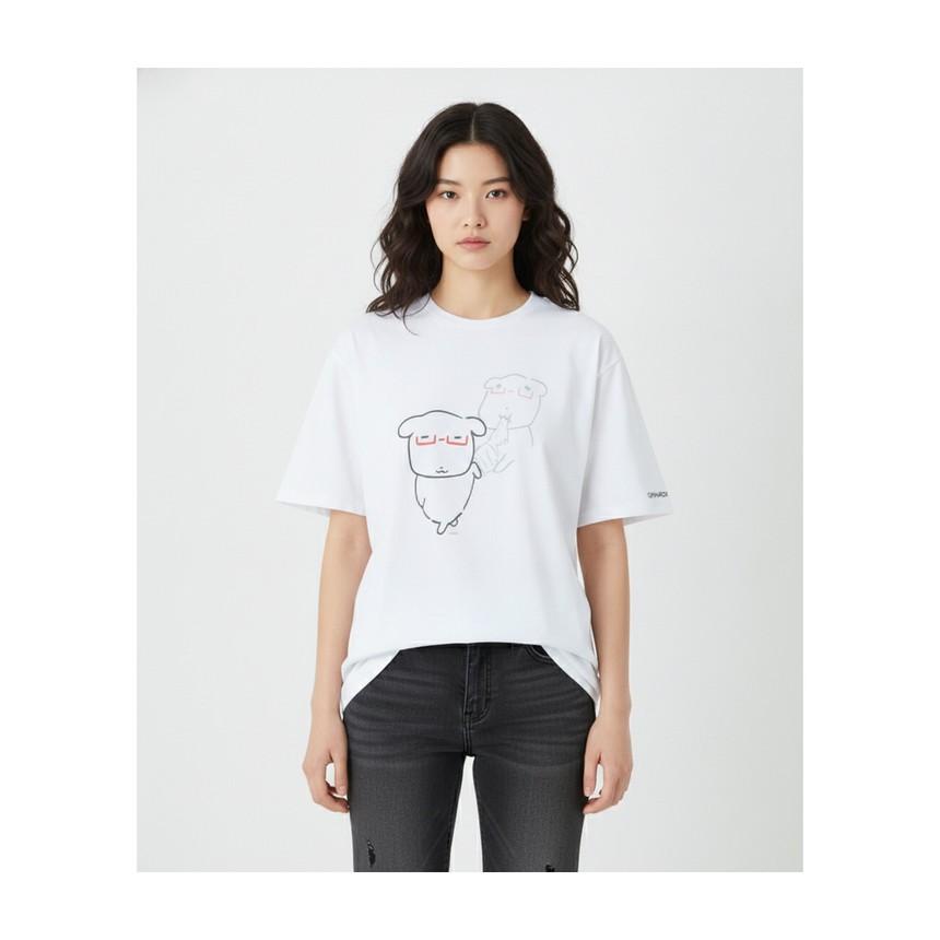 SPAO [가나디] 半袖Tシャツ (DARK RED) SPRLG25U09